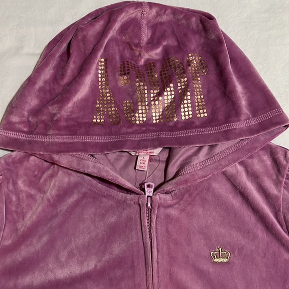 2 Pcs Juicy Couture Velour Hoodie & Jogger Set - Picture 3 of 4